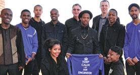 Front (left to right): Sibongile Nkambule (P2) and Thandeka Ndhlovu (P2). Back: Arlesio Kakunda (P2), Euclides Antonio (P1), Thomas Croucamp (P2), Adolphas Rapholo (P1), Nico Marneweck, Kwena Mohlake (P2), Johan Louw, Surprise Maleka (P1) and Pusetso Sentle (P1).